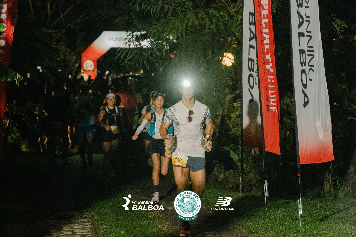 Night start with headlamps